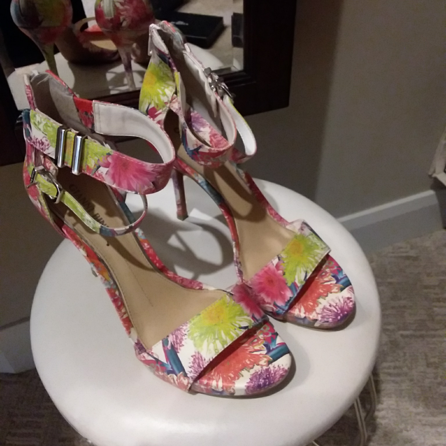 Gianni Bini Ankle Strap Open Toe Sandals